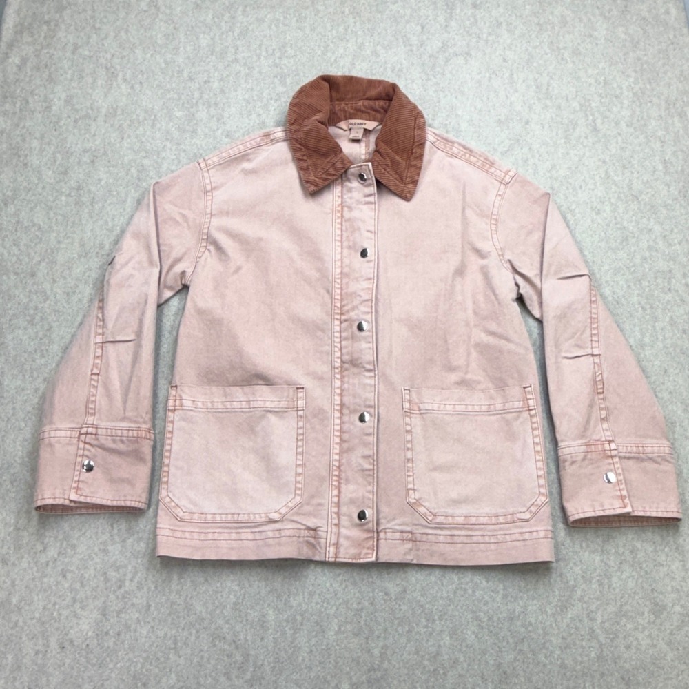 Old Navy Barn Jacket Women S Canvas Utility Workwear Outdoor Coastal Grandma Zip